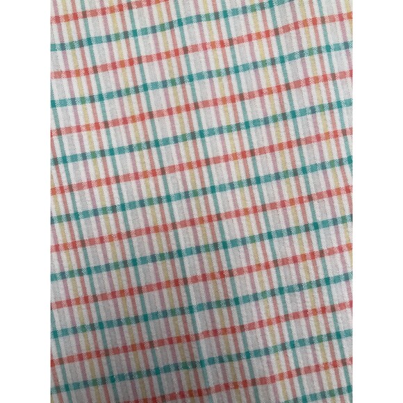 Vintage 70s Pants 1970s Seersucker Coastal Grandma Retro Vacation Size Medium - Picture 5 of 6